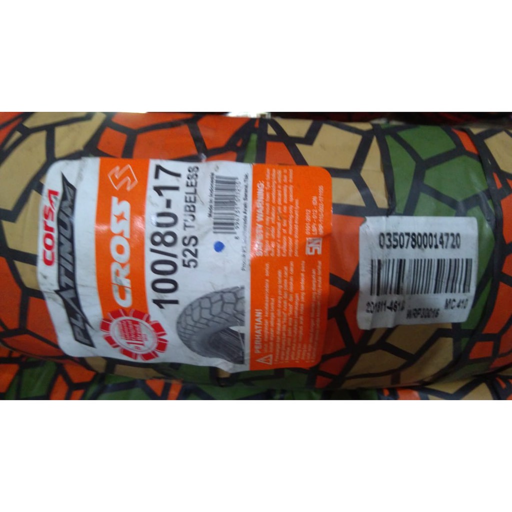 Ban Corsa Platinum Cross S 100 80 Ring 17 Tubeless