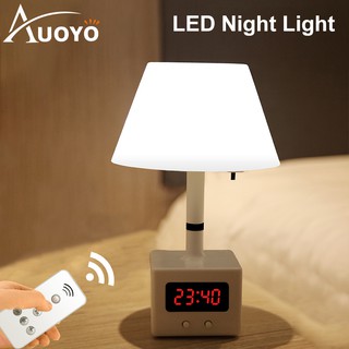 Auoyo Lampu  Meja  Isi Ulang Lampu  Meja  Remote Control LED 