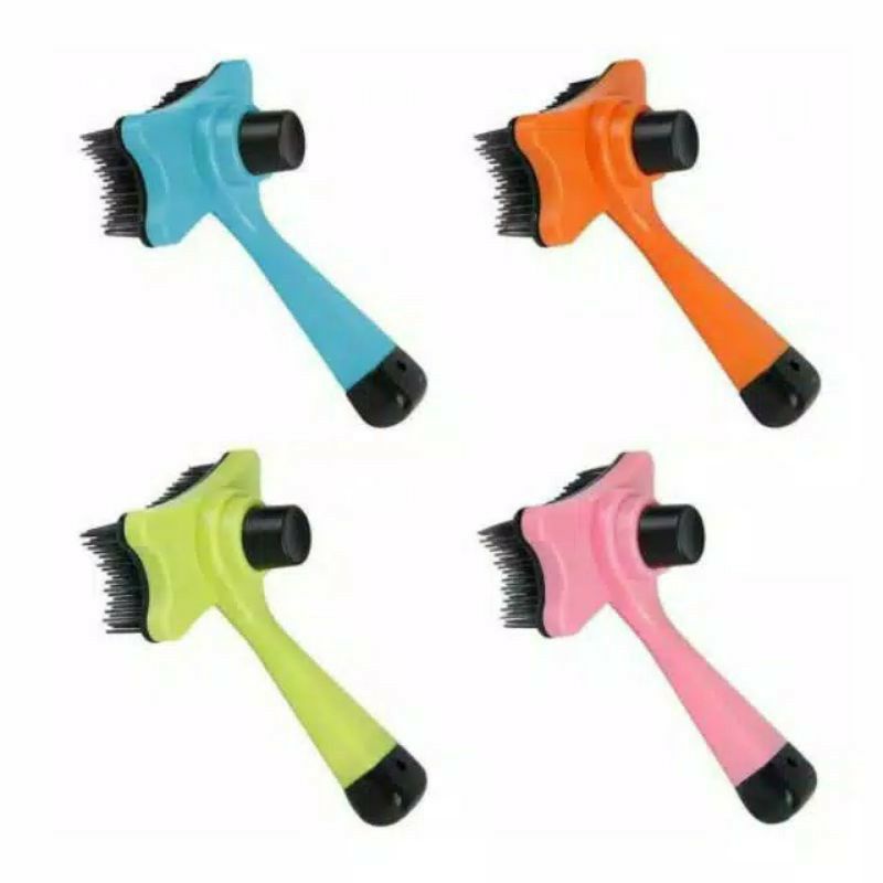 Sisir Kucing/Anjing/Hewan Peliharaan-Sisir Self Quick Cleaning