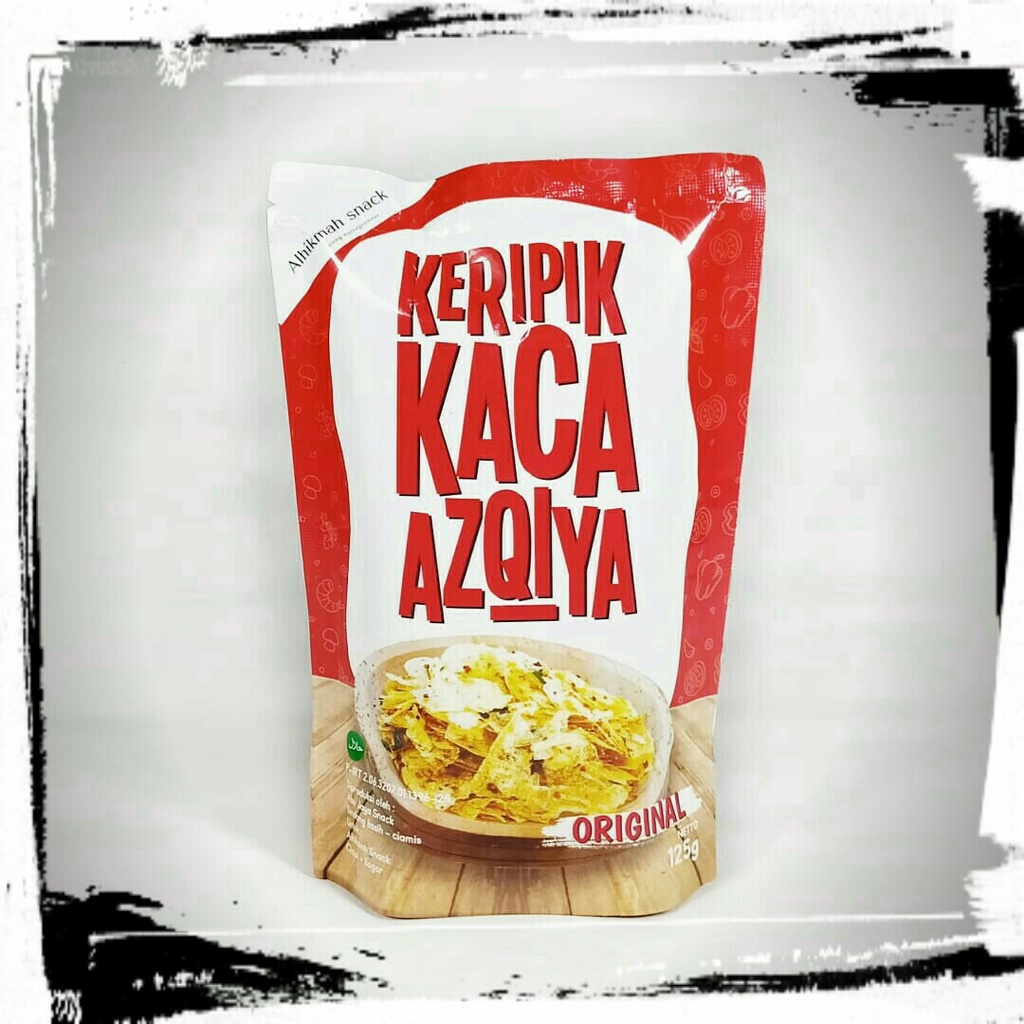 

keripik kaca asin gurih original - kripik kaca tidak pedas - keripik Beling kemasan pouch 125 gram bisa cod - keripik kaca azqiya - kripca new