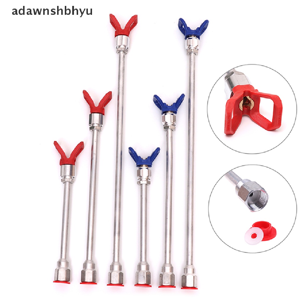 Adawnshbhyu 50CM Sprayer Extension Rod Airless Cat Spray Gun Tip Ekstensi Tiang Tongkat Alat