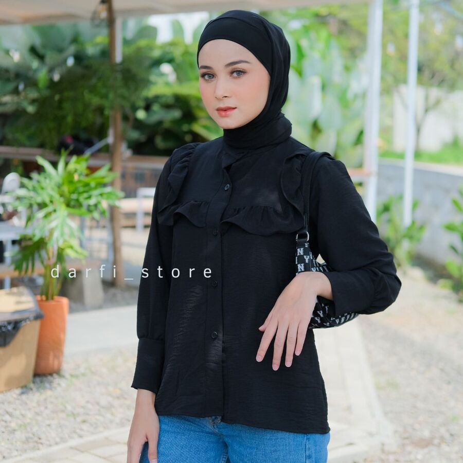 Mecca Blouse - Ukuran S M L XL XXL XXXL 5L - Blouse Jumbo - Kemeja Jumbo