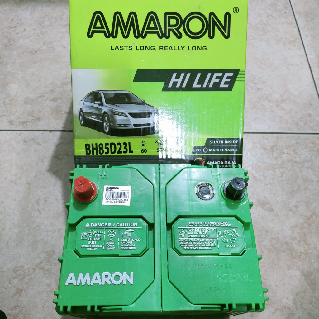 Jual AKI AMARON HI LIFE BH85D23R/L | Shopee Indonesia