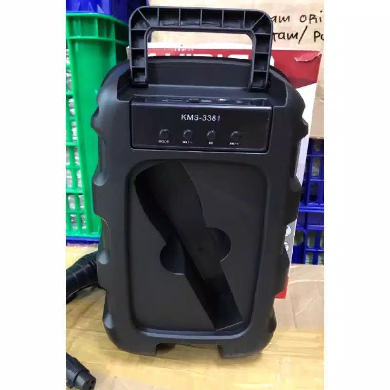 COD SPEAKER BLUETOOTH KARAOKE KIMISO 6'5 INCH 3381 LED PLUS MIC KARAOKE X-BASS//SPEAKER SALON AKTIF//SPEAKER KARAOKE//SPEAKER KIMISO 3381 X-BASS 6'5 INCH