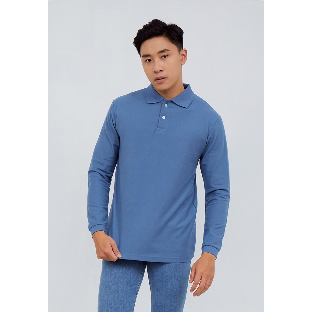 Kaos Polo Lengan Panjang Pria Premium - Blank Apparel - Sapporo Polo Long Sleeve