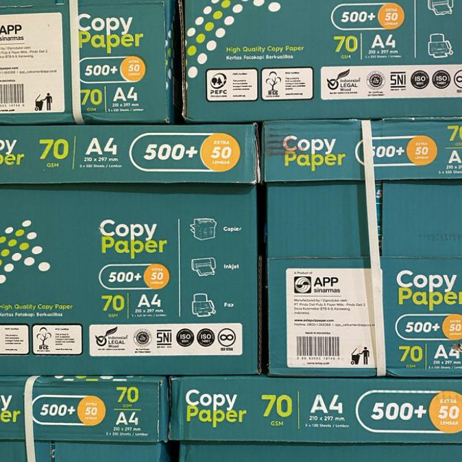 

Kertas HVS Fotokopi Copy Paper A4 70gr per dus KERTAS HVS