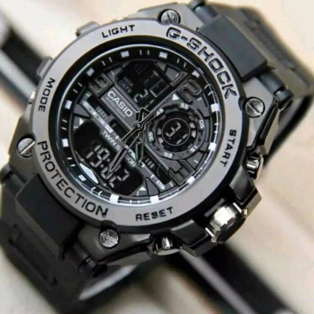 JAM TANGAN PRIA KEPALA BESI G-SHOK CASIO