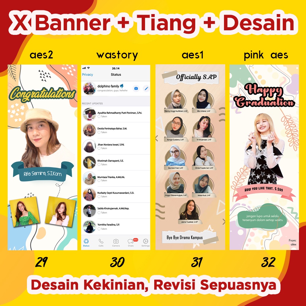 Paket X Banner Tiang Spanduk Banner Wisuda Wedding Olshop Aqiqah Ulang Tahun Dll Shopee Indonesia