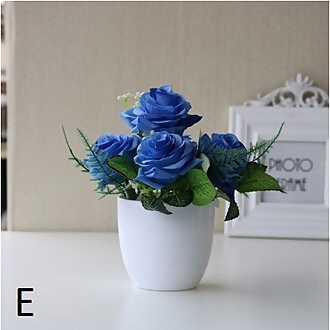 FYGALERYSURABAYA PT23 Pot Tanaman Hias Bunga Hias Plastik Ornamen Pot Bongsai Artificial Flower Decoration