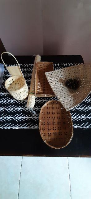 (sen03) Tempat Sendok Bulat Single Natural