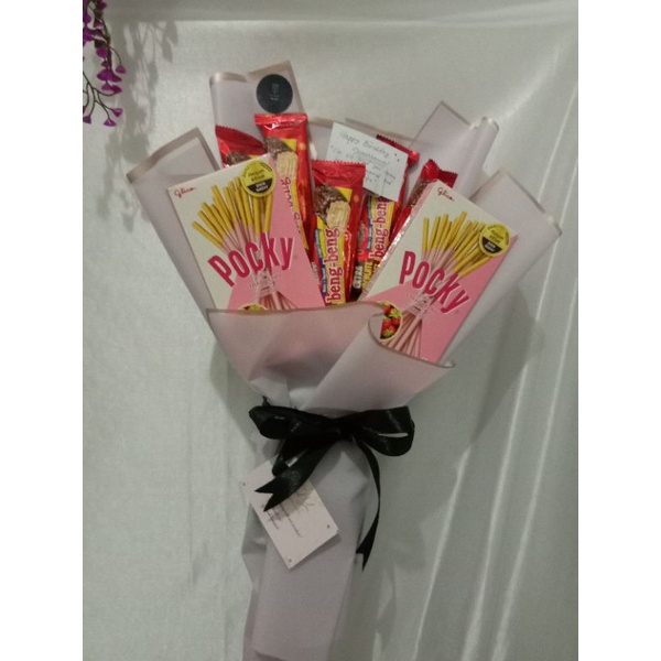 

buket snack coklat bisa request