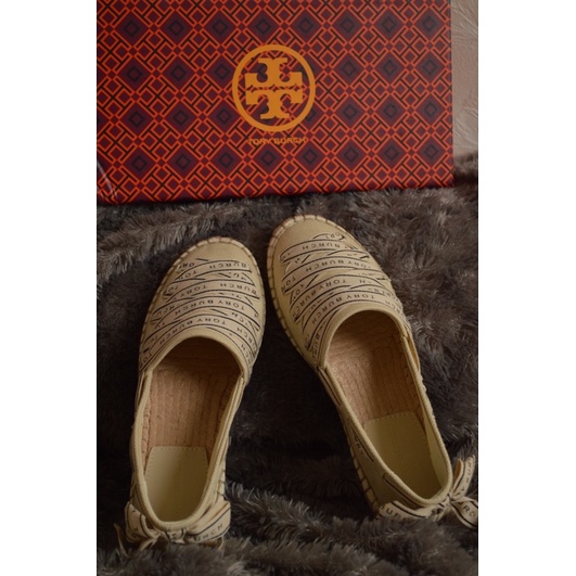 Tory Burch Shoes 81319 Ribbon Espadrille - Cream