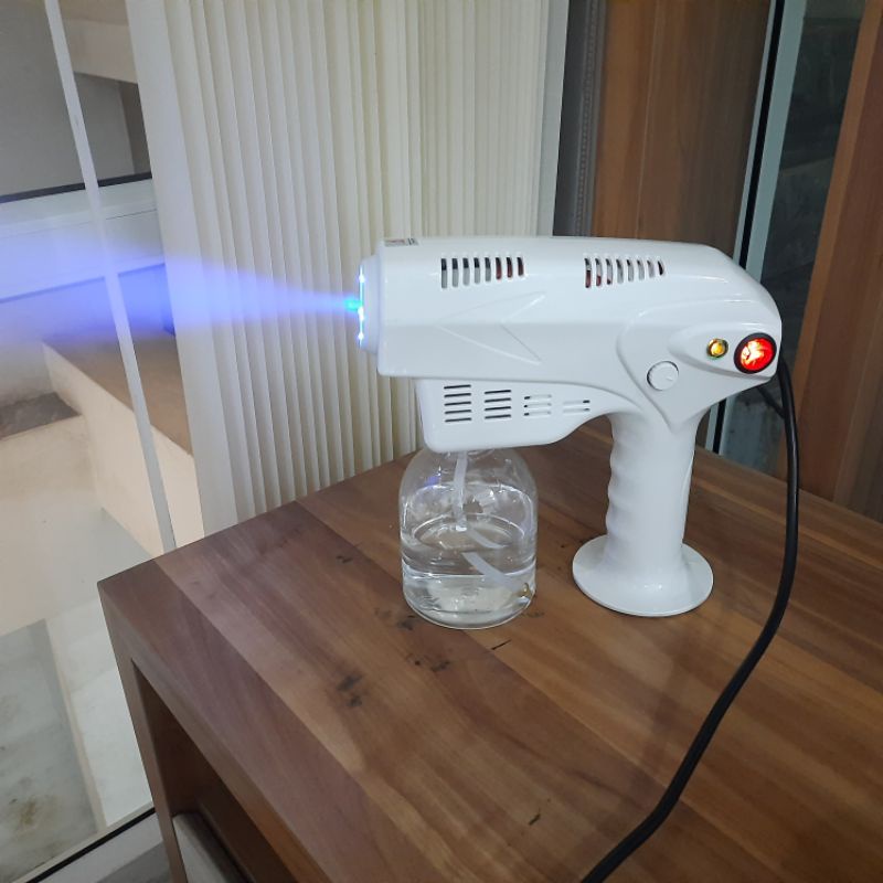 Who Nano Spray Gun BluRay Powerful Steam Gun Disinfector Alat Fogging Blu-Ray