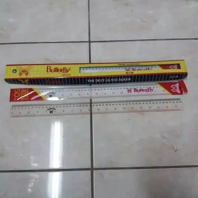 

Unik Penggaris Plastik 50Cm Butterfly / Mistar 50 Cm Limited