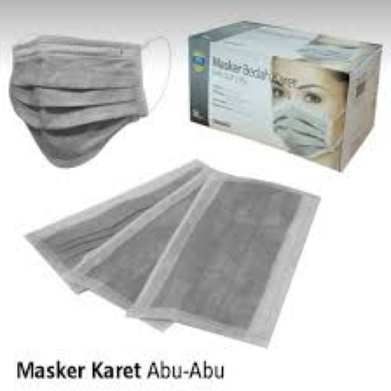 MASKER KARET MEDIS 3 PLY ONEMED ISI 50PER BOX