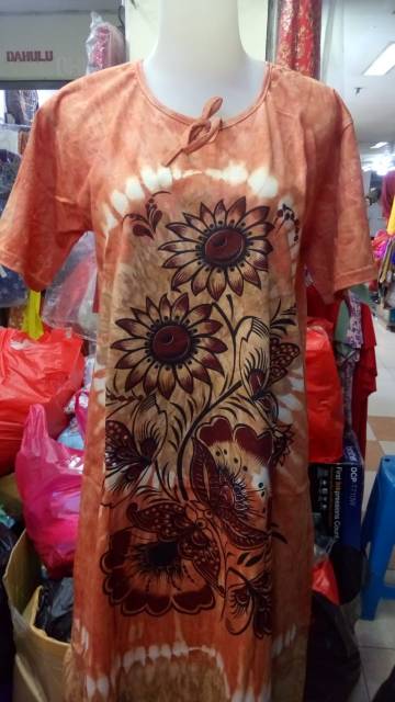 BIG SALE Daster Midi Kaos Corak Warna Random