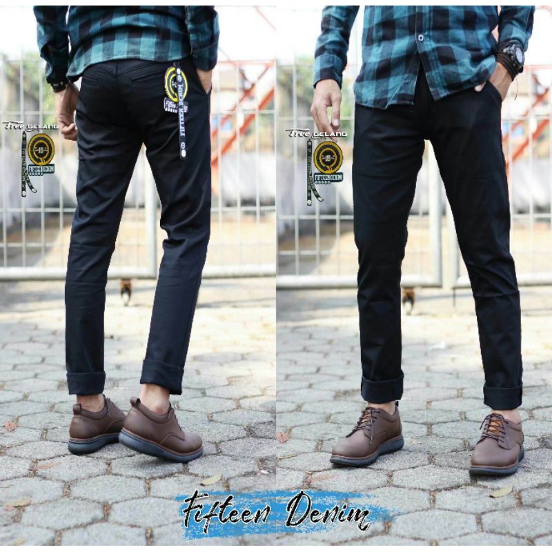 CELANA CHINO FIFTEN DENIM