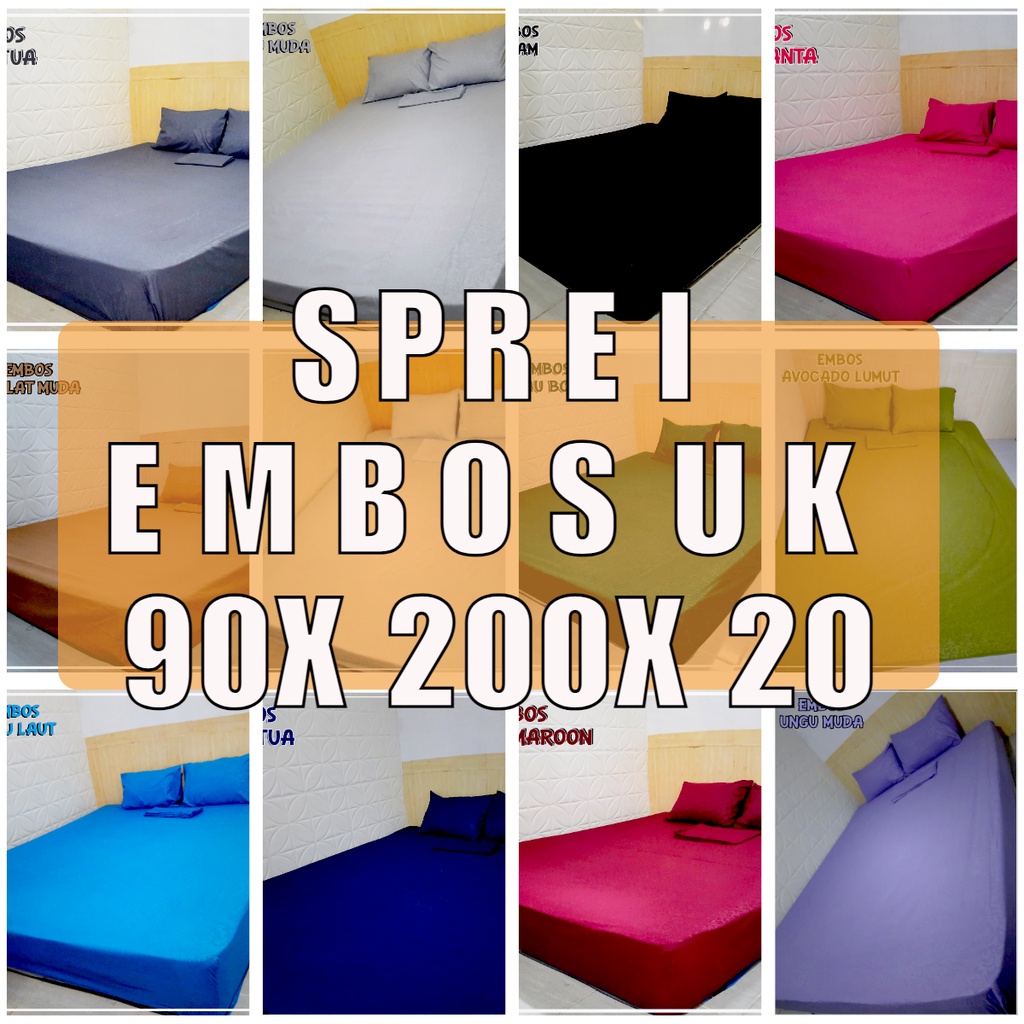 SPREI EMBOS POLOS SINGLE 90X200X20