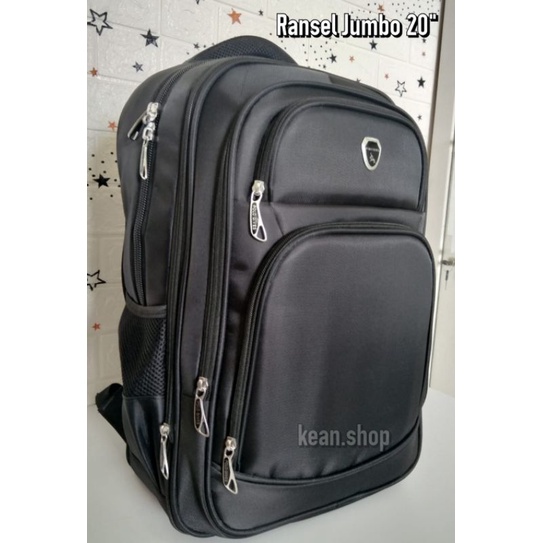 POLO GIVES 20 Inch Tas Ransel Jumbo Pria Ransel Kerja Polo Original Import + Usb Port + raincover