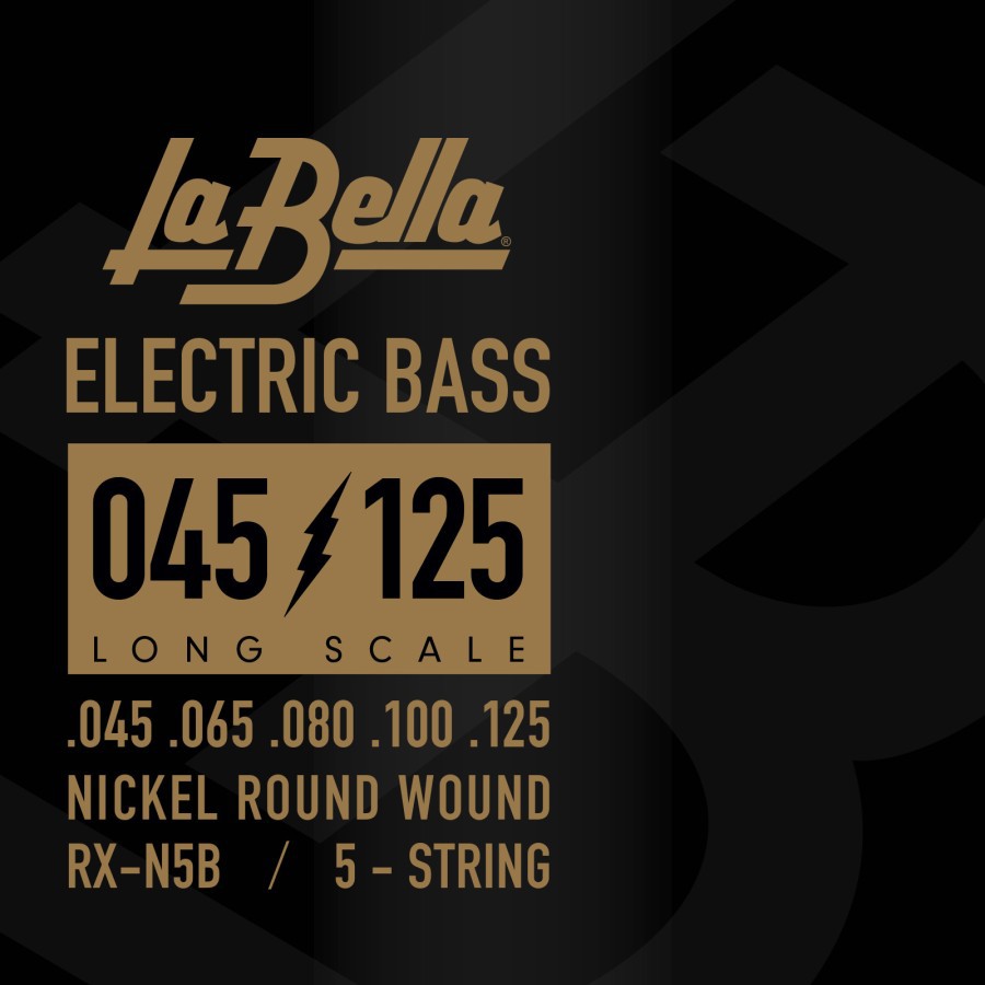 La Bella RX-N5B Nickel Round Wound Bass String 45-125 Senar Bass RXN5B