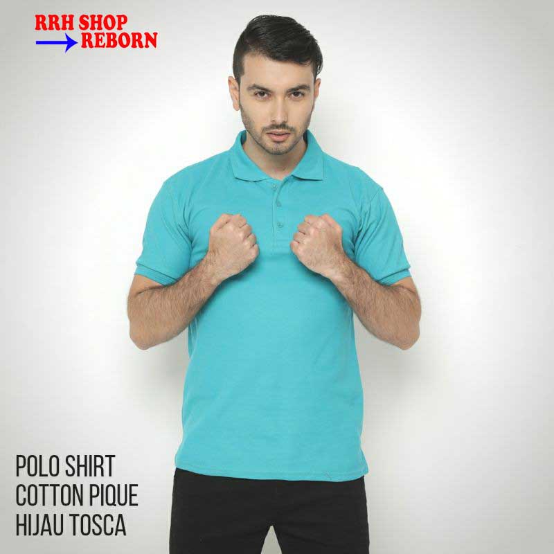 Polo Shirt Polos Cotton Pique Hijau Tosca