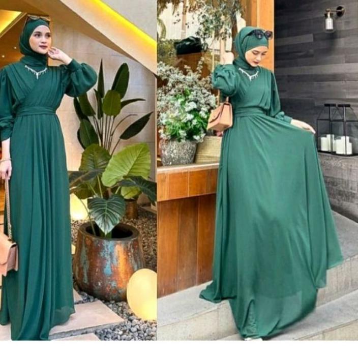 Update Gaudy maxi gamis cerutty babydoll//theressa dress //gamis muslim//baju kondangan dewasa//gami