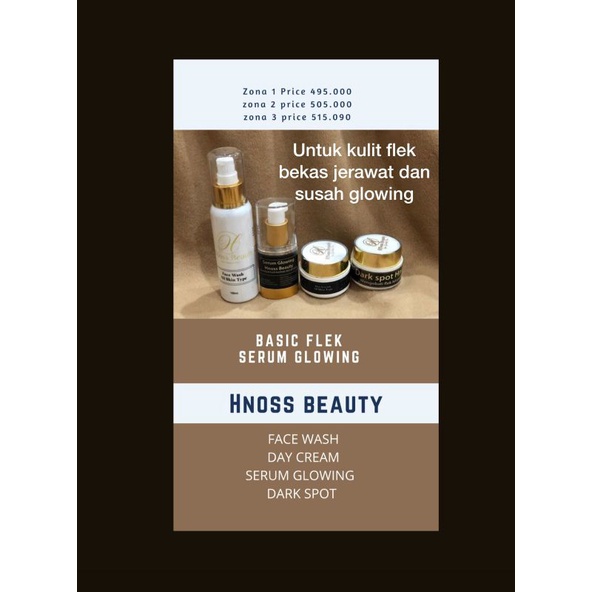 PAKET BASIC FLEK SERUM GlOW HNOSS BEAUTY