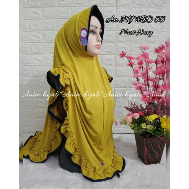 JILBAB SYARI REMPEL AN JUMBO 55 JILBAB INSTANT SEMARANG DEMAK BUSANA MUSLIM HIJAB