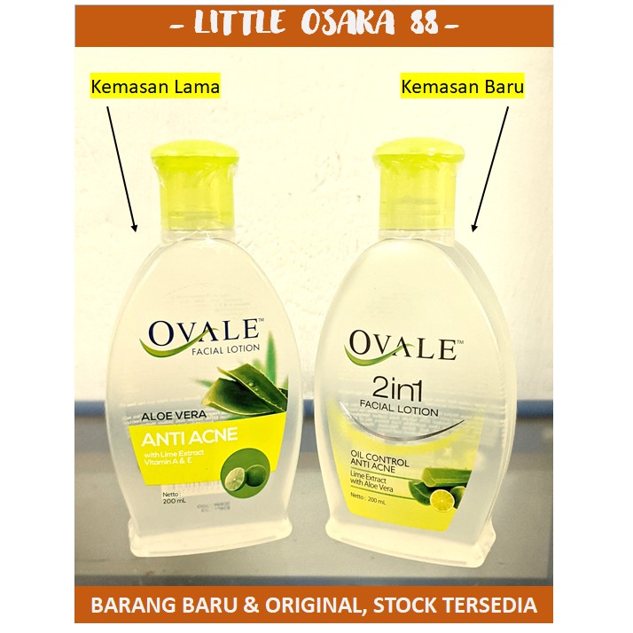 Ovale Anti Acne Facial Lotion Lime Extract Aloe Vera 200 ml
