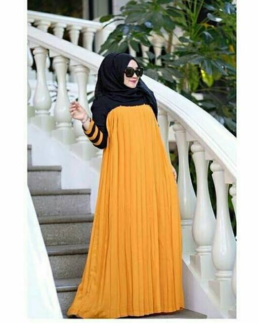 DRESS MUSLIM - fashion wanita - baju wanita - baju gamis - dress -gamis - gamis wanita- Shella Dress