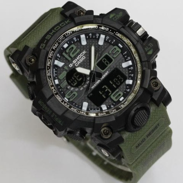 WATER RESIST G-Shock GWG 1000 Gshock Digital Double Time Rubber Jam Tangan Pria-7