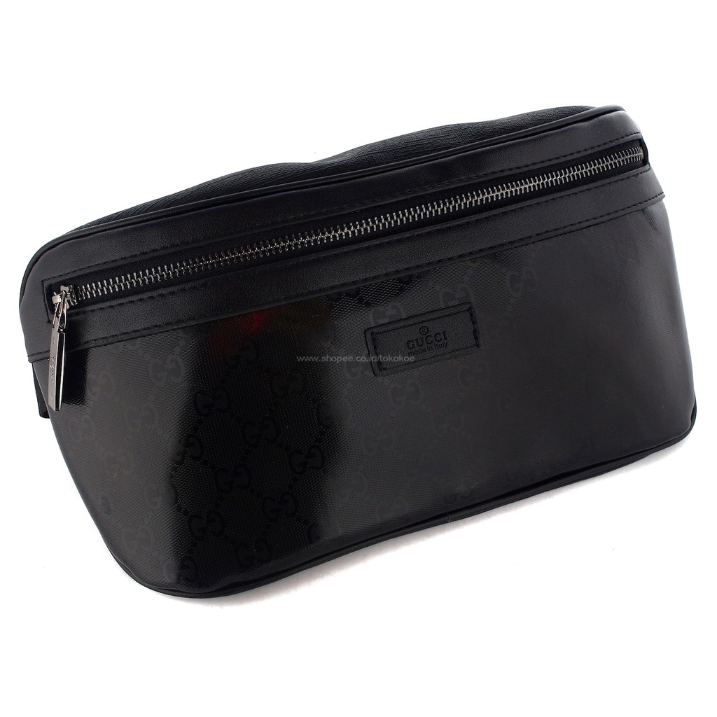 TOKOKOE -  Tas Pinggang Waist Bag Import Tas Pria Premium - GC WB17 Black