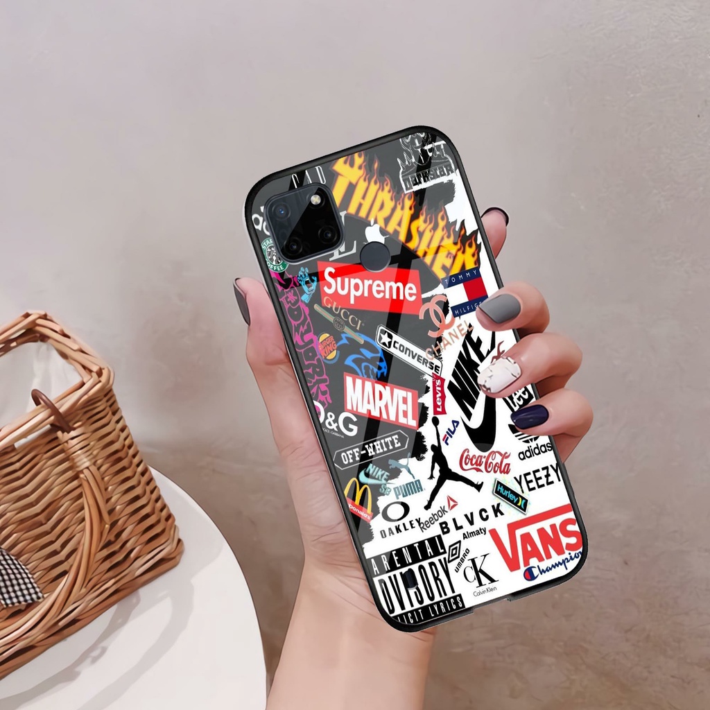 (U 166) Case Kaca Realme C21Y - Casing Hp Realme C21Y - Case Keren Realme C21Y - Casing Cantik Realm