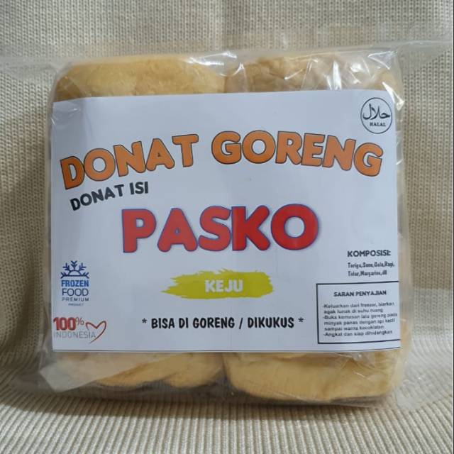 

Donat Goreng Pasko Rasa Keju (isi 8 pcs)