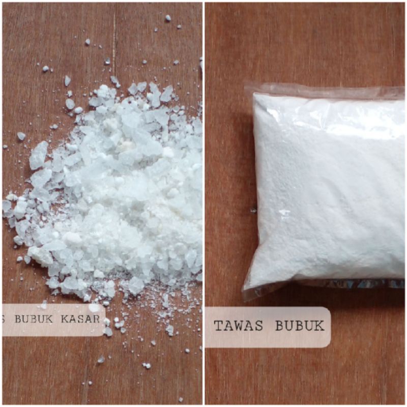 Tawas Bubuk 250 Gram - Tawas Bubuk Kasar/ Aluminium Sulfat/ Tawas Penjernih air/ Deodorant/ Penghilang Bau Badan