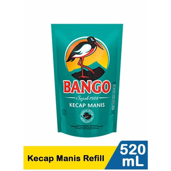 

[harga grosir] kecap bango kecap manis kemasan refill 520 ml