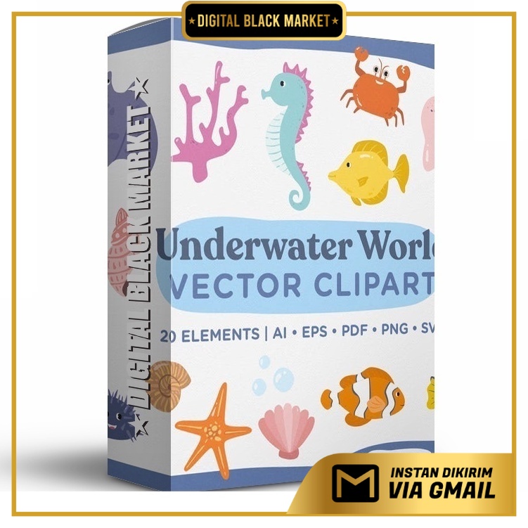 Underwater World Vector Clipart Pack - Vector Designs