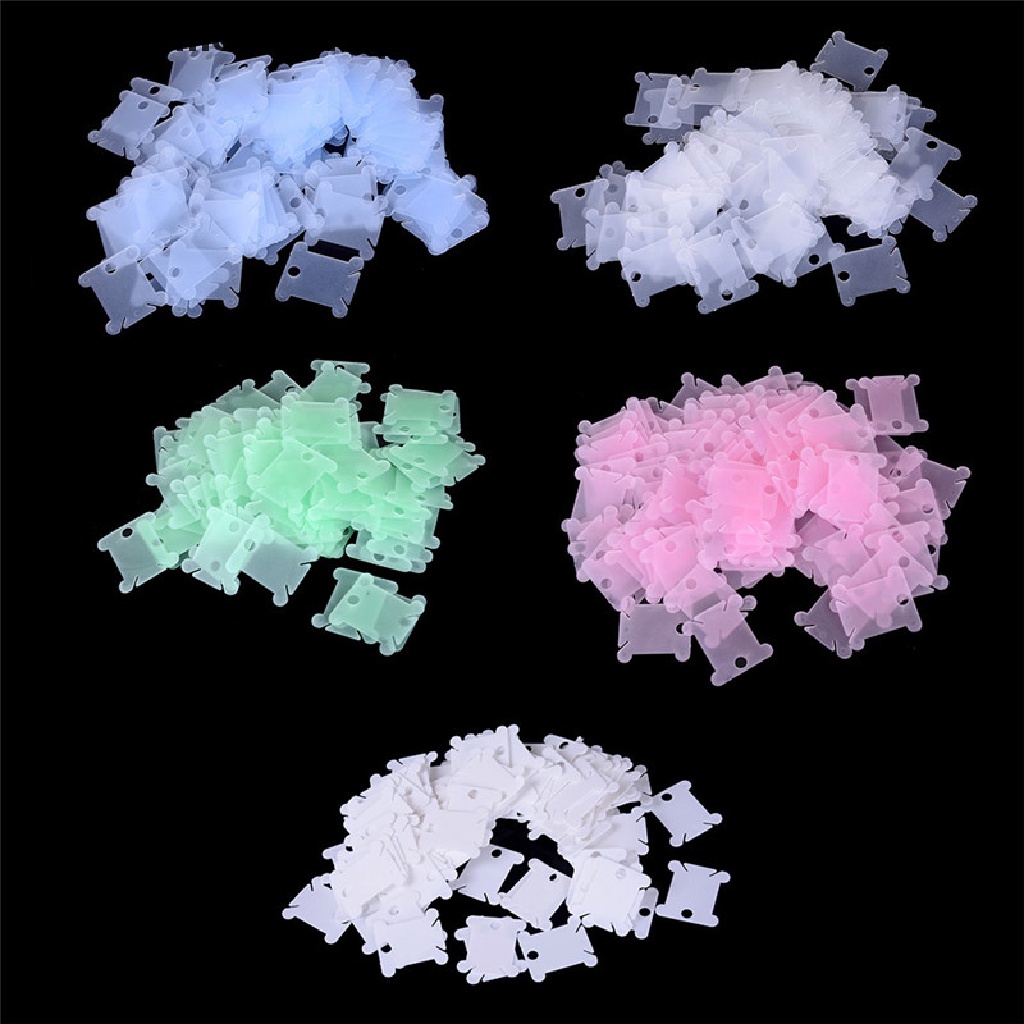 100pcs / set Holder Penyimpanan Benang Bordir Cross Stitch Diy