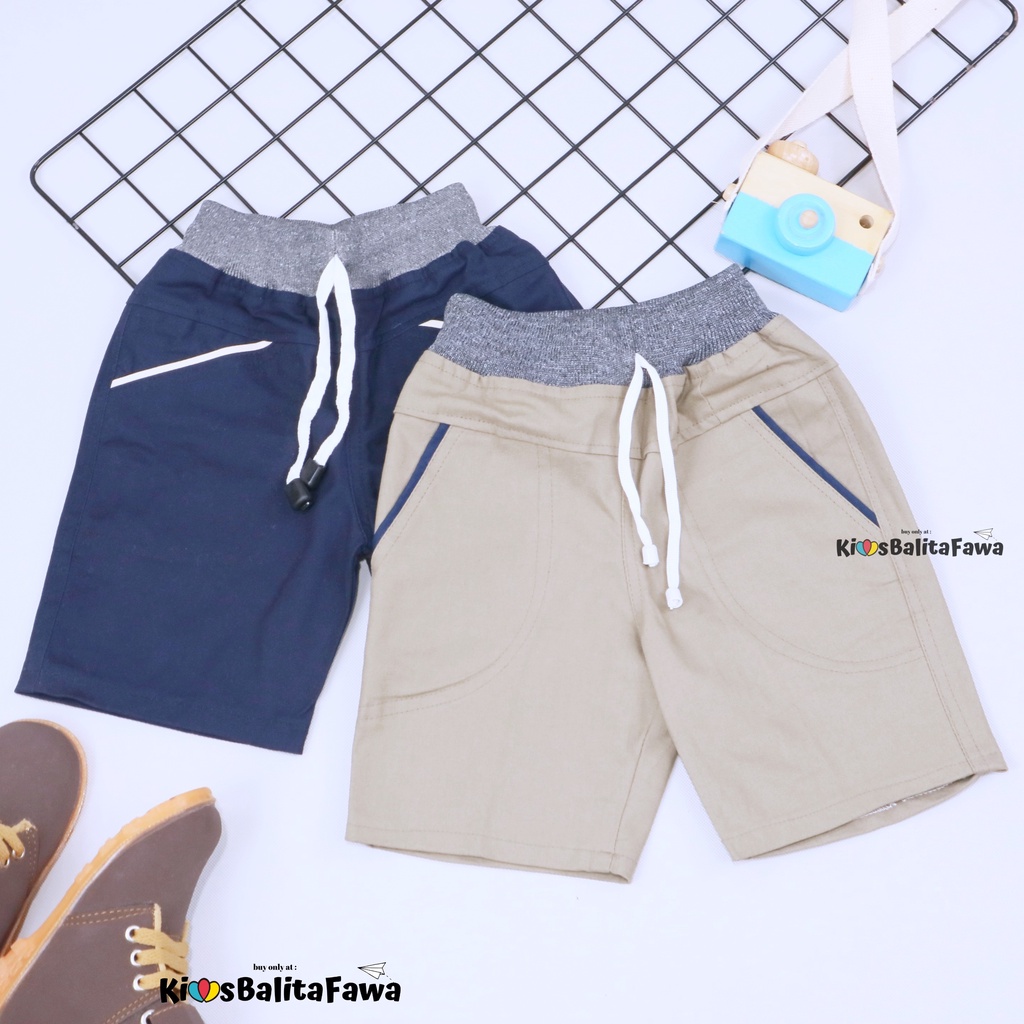 [POLOS] Celana Pendek Daffa uk 1-12 Tahun / EXPORT Quality Bawahan Anak Laki Pants Semi Jeans Cowok