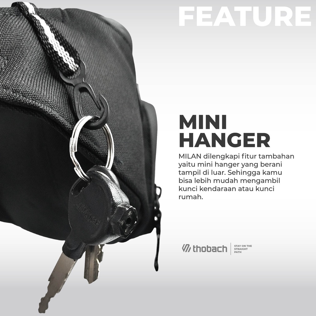 THOBACH-WAISTBAG WATERPROOF MILAN TAS PINGGANG