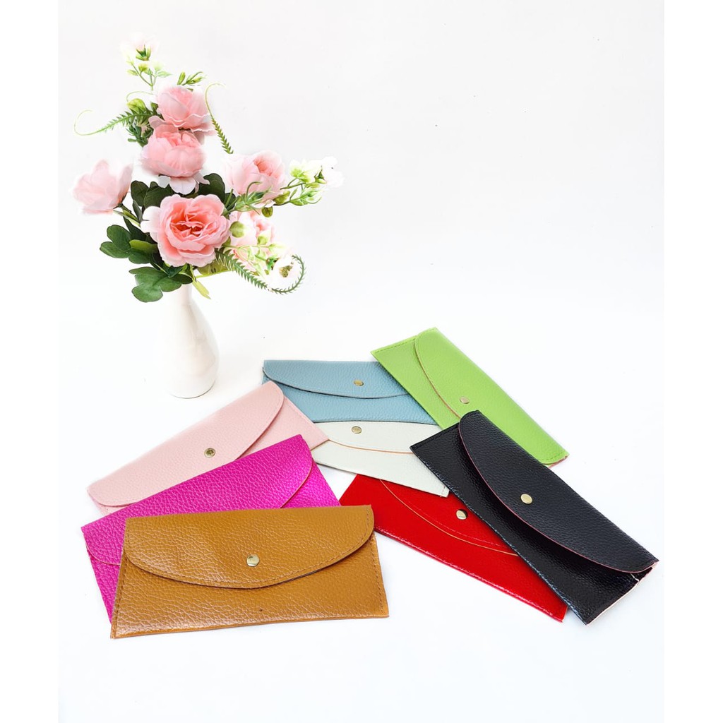 DW12 Dompet Wanita Simpel Tipis Murah Uang Kertas