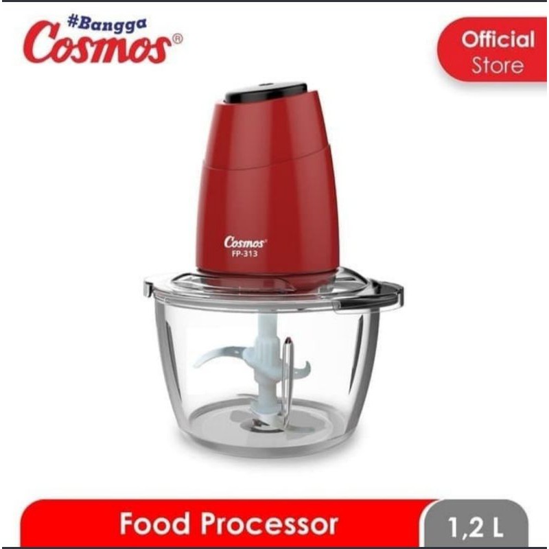 COSMOS FB 313 - Chopper Daging - Food Processor 1,2 Liter - Pengiring Daging  - Garansi Resmi 1 Tahun