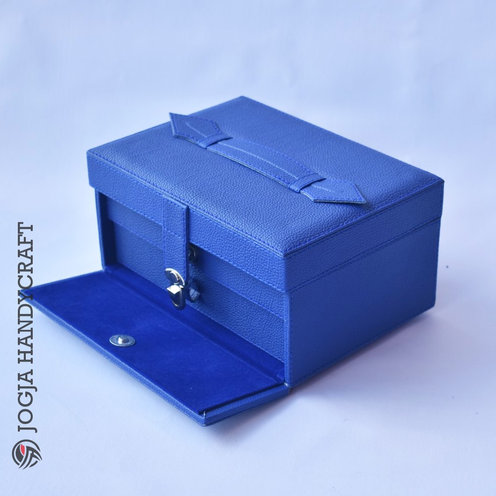 NEW!! Jewelry Box | Kotak Tempat Perhiasan &amp; Accesories Benheur Blue