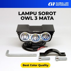 LAMPU TEMBAK SOROT LED RX KING VARIASI OWL MINI 3 TITIK COD