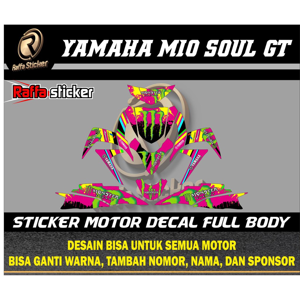 stiker soul gt monster energy decal soul gt stiker mio soul gt decal mio soul gt stiker soul gt 115