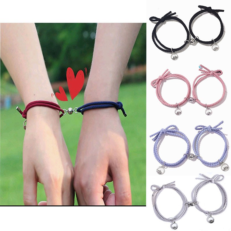 (COD)GELANG TALI COUPLE IMPORT DENGAN MAGNET BRACELET PASANGAN PERSAHABATAN