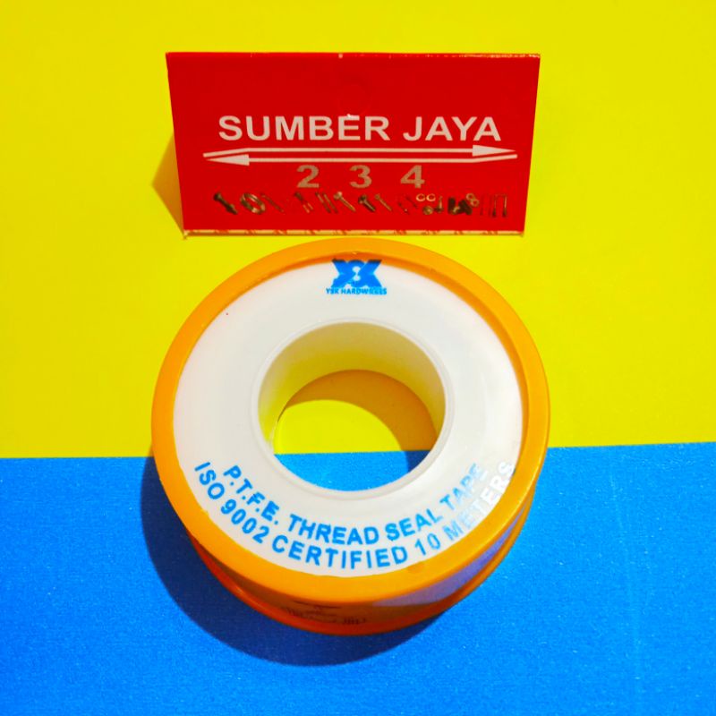 Sealtape Siltip Seltip Isolasi Pipa tape 12MM X 0.075MM X 10MM KUNING TERMURAH