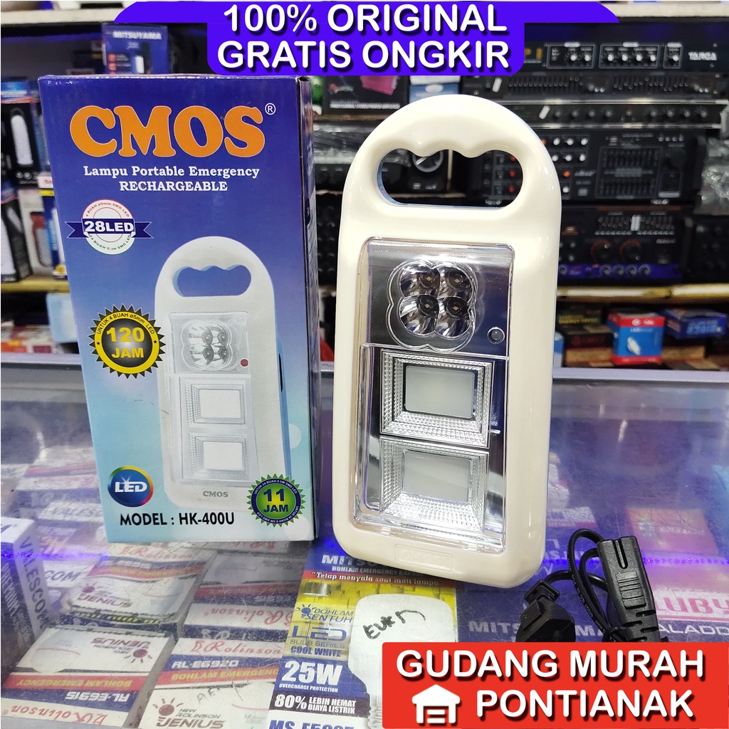 Emergency CMOS HK 400 U Lampu Darurat ASLI Tahan Lama dan Awet 400U