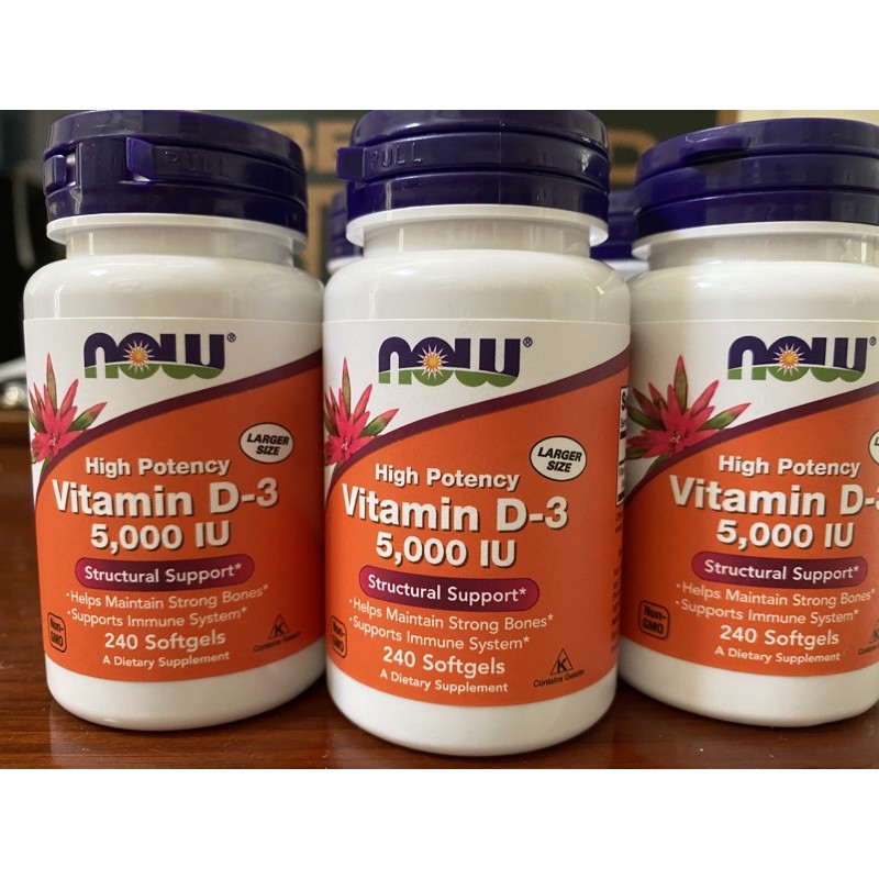 NOW vit D3 5000iu