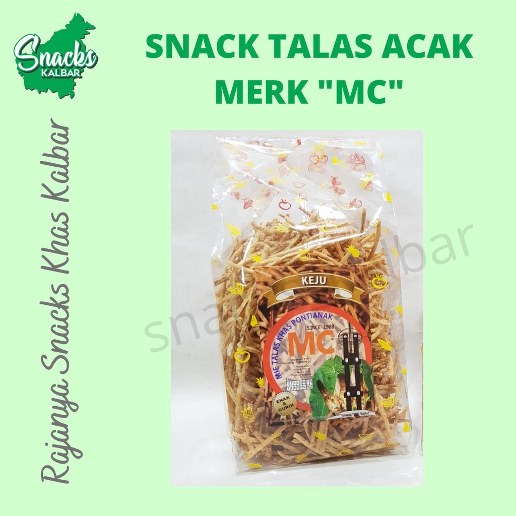 

Snack Mie Talas Tipis "MC" 340 GRAM / Mini StikTalas / Keladi Khas Pontianak